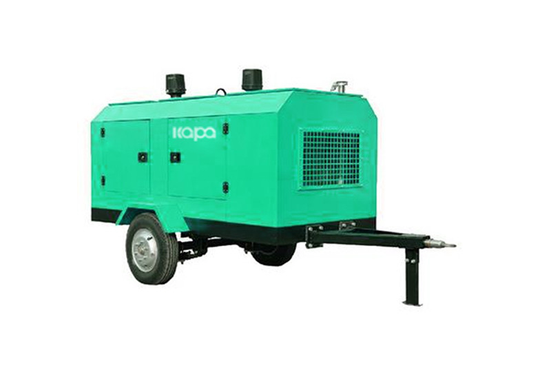 8 Bar 7.5 m3/min diesel stationary Compressor Towable Compressor diesel powered for drilling rigs and mining