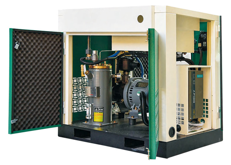 Screw Air Compressor Factory Permanent Magnet Power Frequency 1.02m3/Min 10HP 7.5KW  Screw Air Compressor